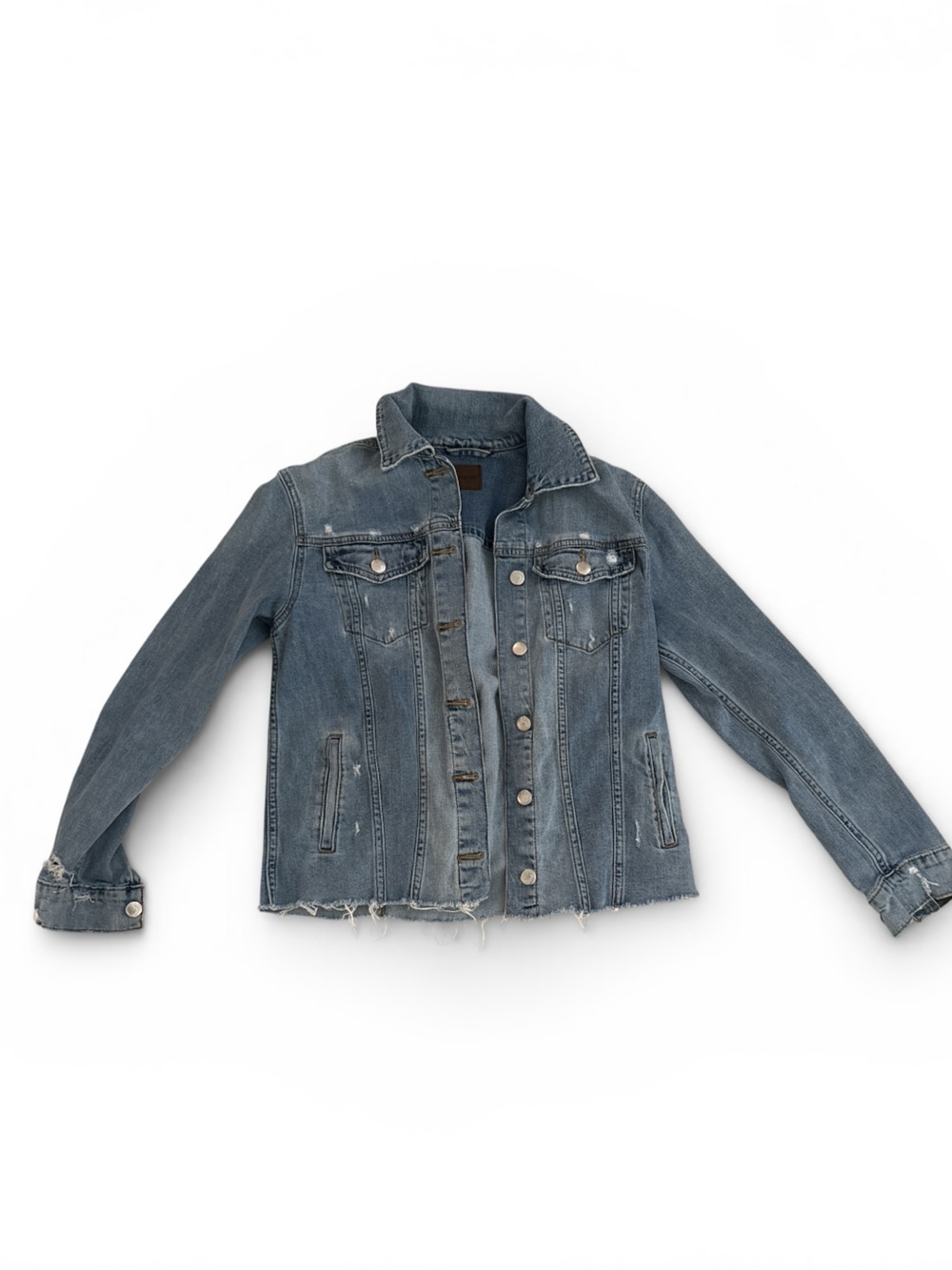 Joe's Jeans Women's Blue Distressed Denim Jacket